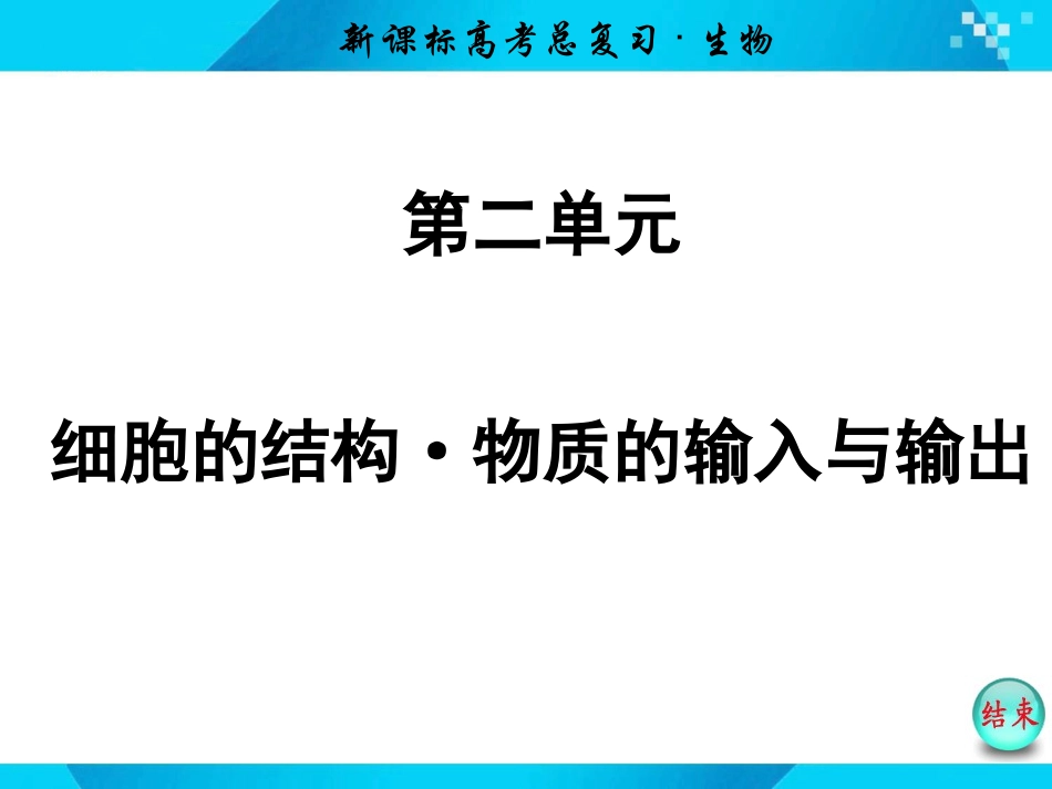 必修1  第二单元  第1讲  细胞膜与细胞核(含流动镶嵌模型)_第1页