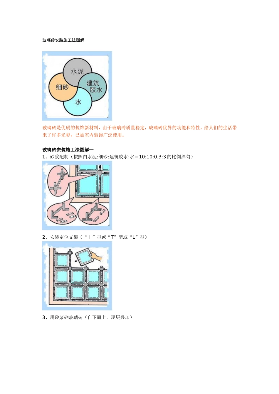 玻璃砖安装施工法图解_第1页