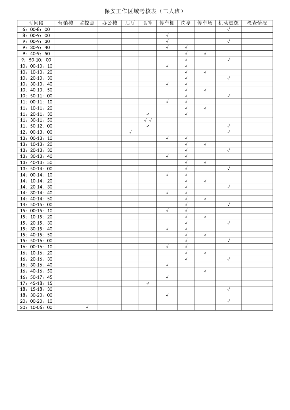 保安工作安排_第3页