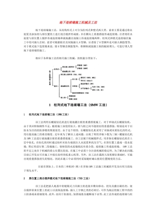 地下连续墙施工机械及工法
