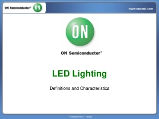 LED照明基本规格参数