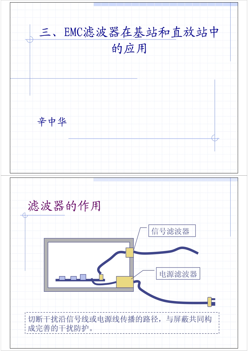 EMC滤波器在基站和直放站中的应用_第1页