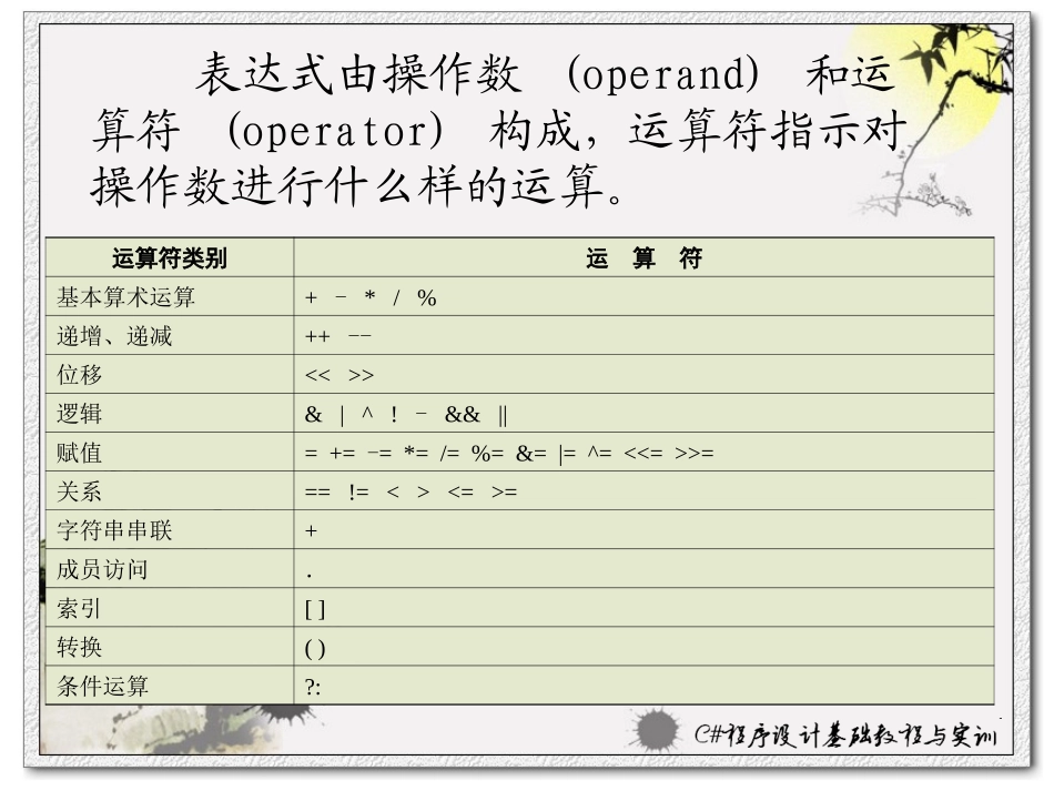C#第4章：运算符和表达式_第2页
