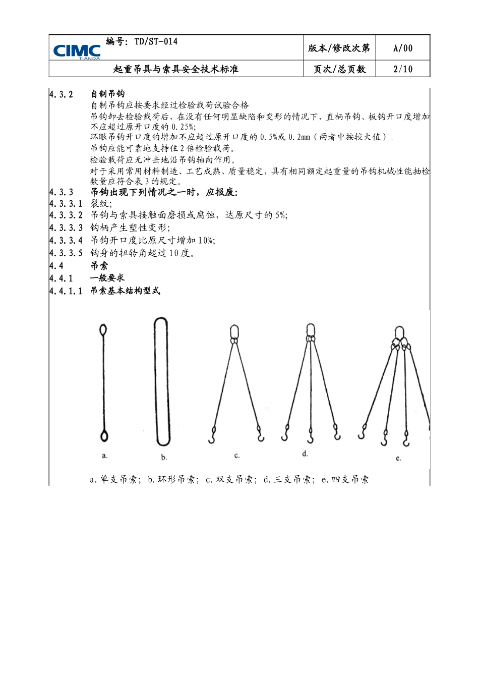 TD-014 起重吊具与索具安全技术标准_第2页