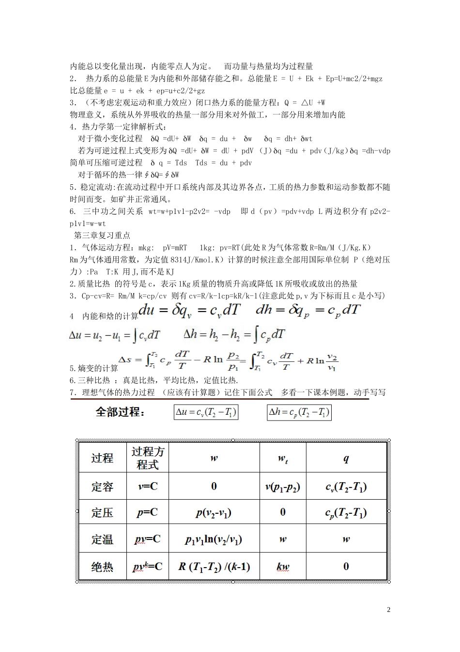 《工程热力学与传热学》复习资料_第2页