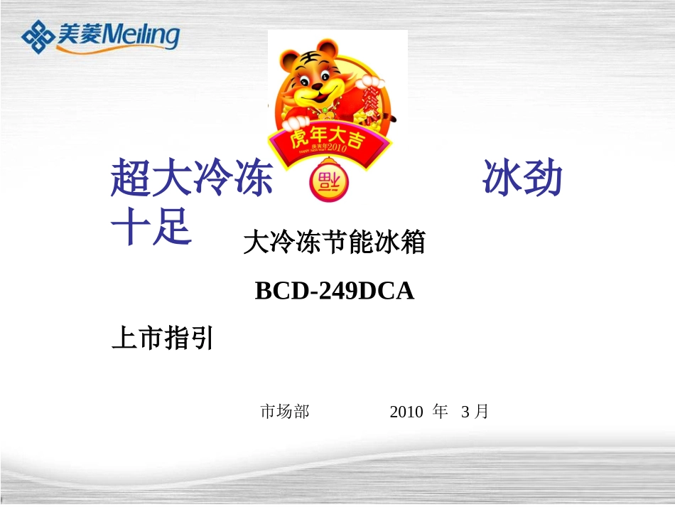 冰箱-249DCA上市指引_第1页