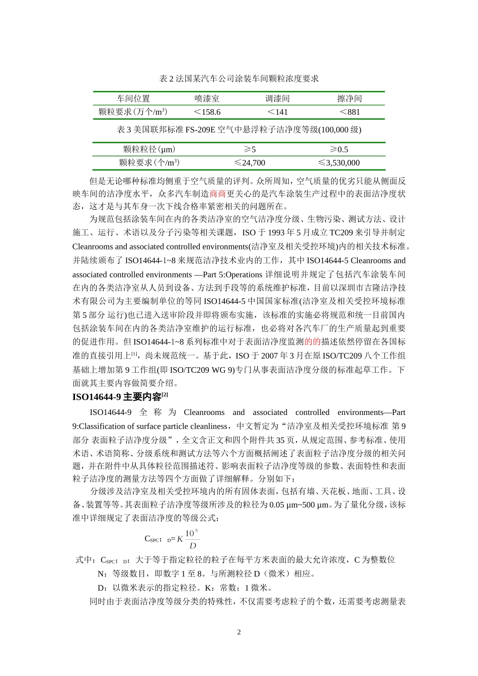 B,72涂装车间“洁净度新标准 — ISO14644-9”_第2页