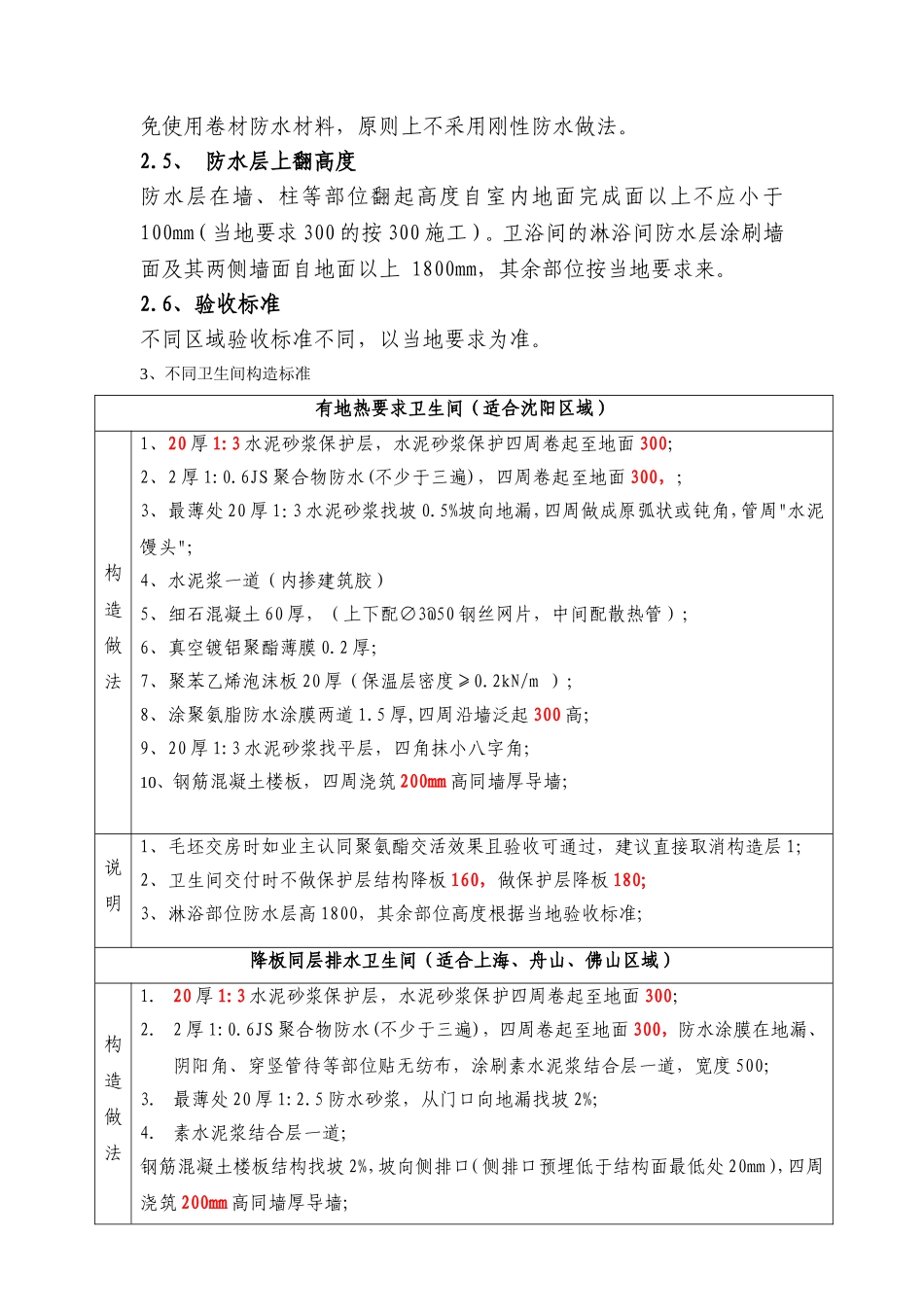 《卫生间防水构造标准》_第2页