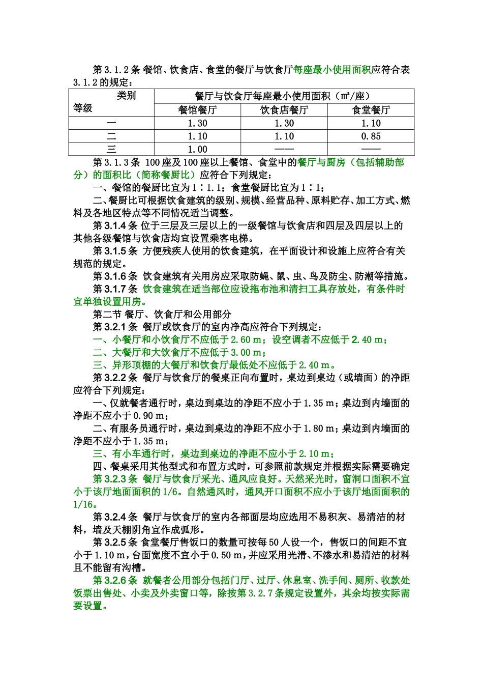 餐饮建筑设计规范_第2页