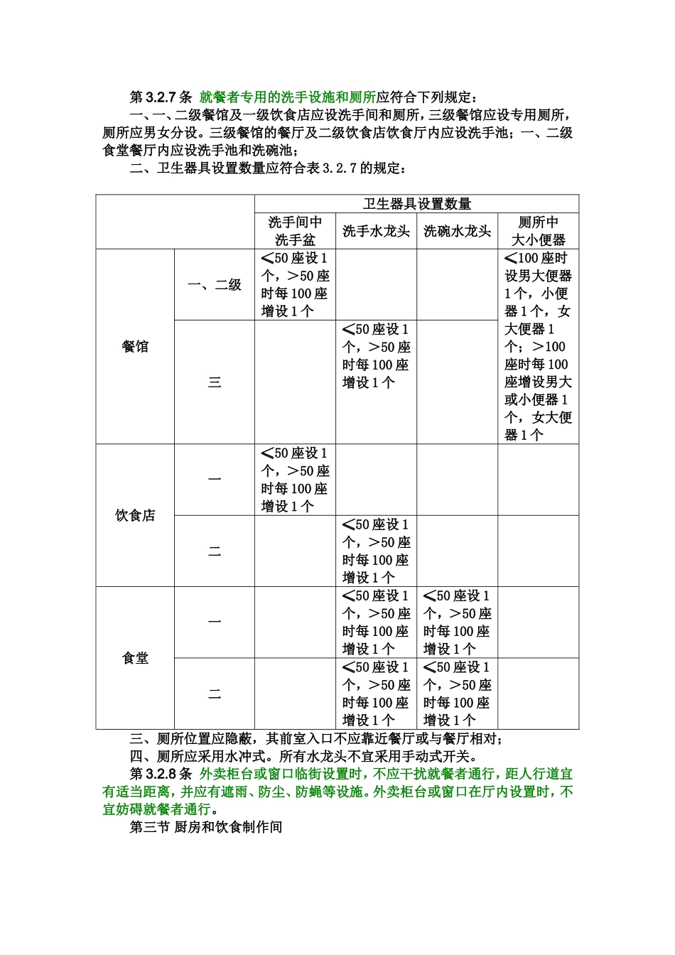 餐饮建筑设计规范_第3页