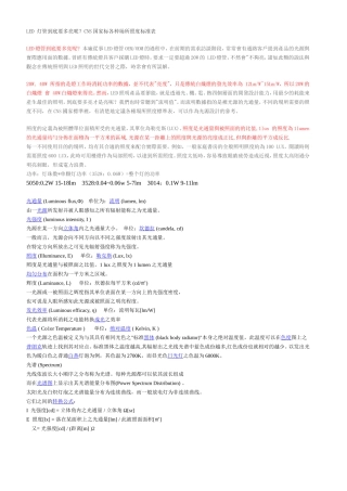 LED灯管到底要多亮呢各种场所照度标准表