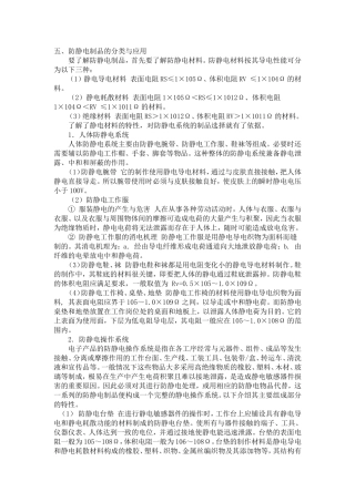 ESD材料标准