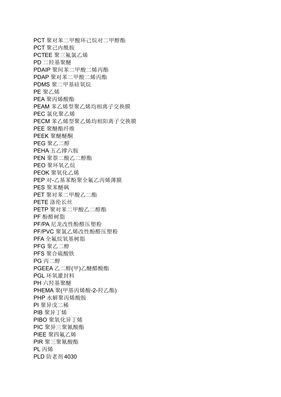 常用高分子聚合物介绍_第2页