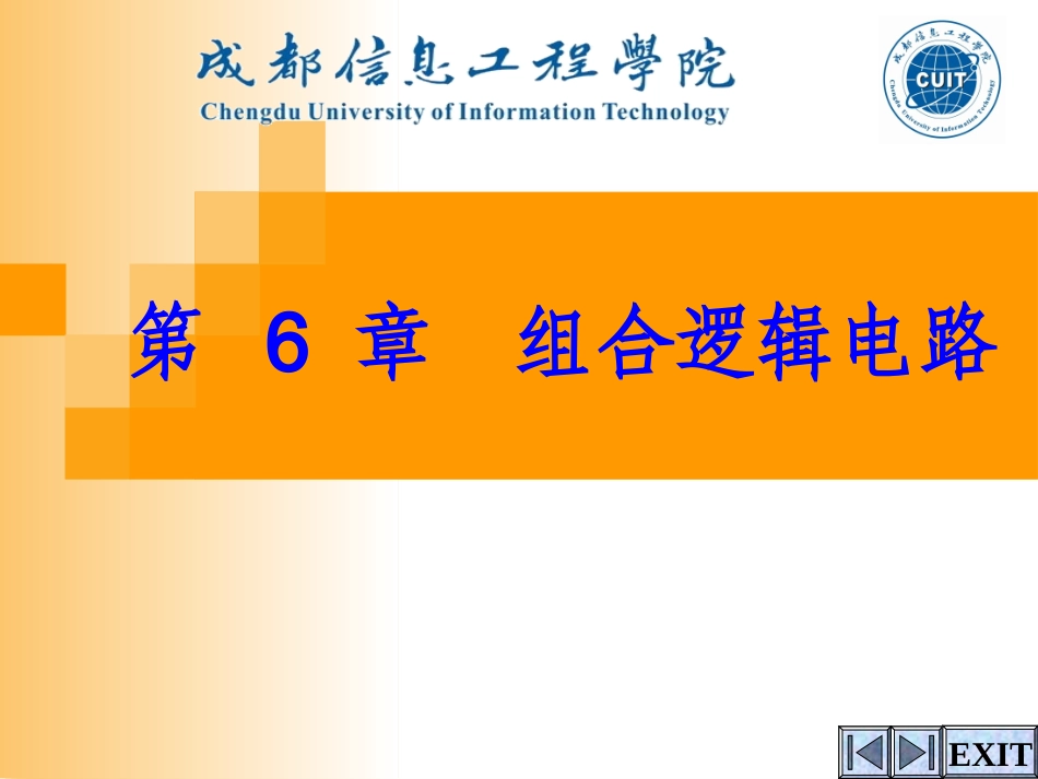 第6章 组合逻辑电路新_第1页