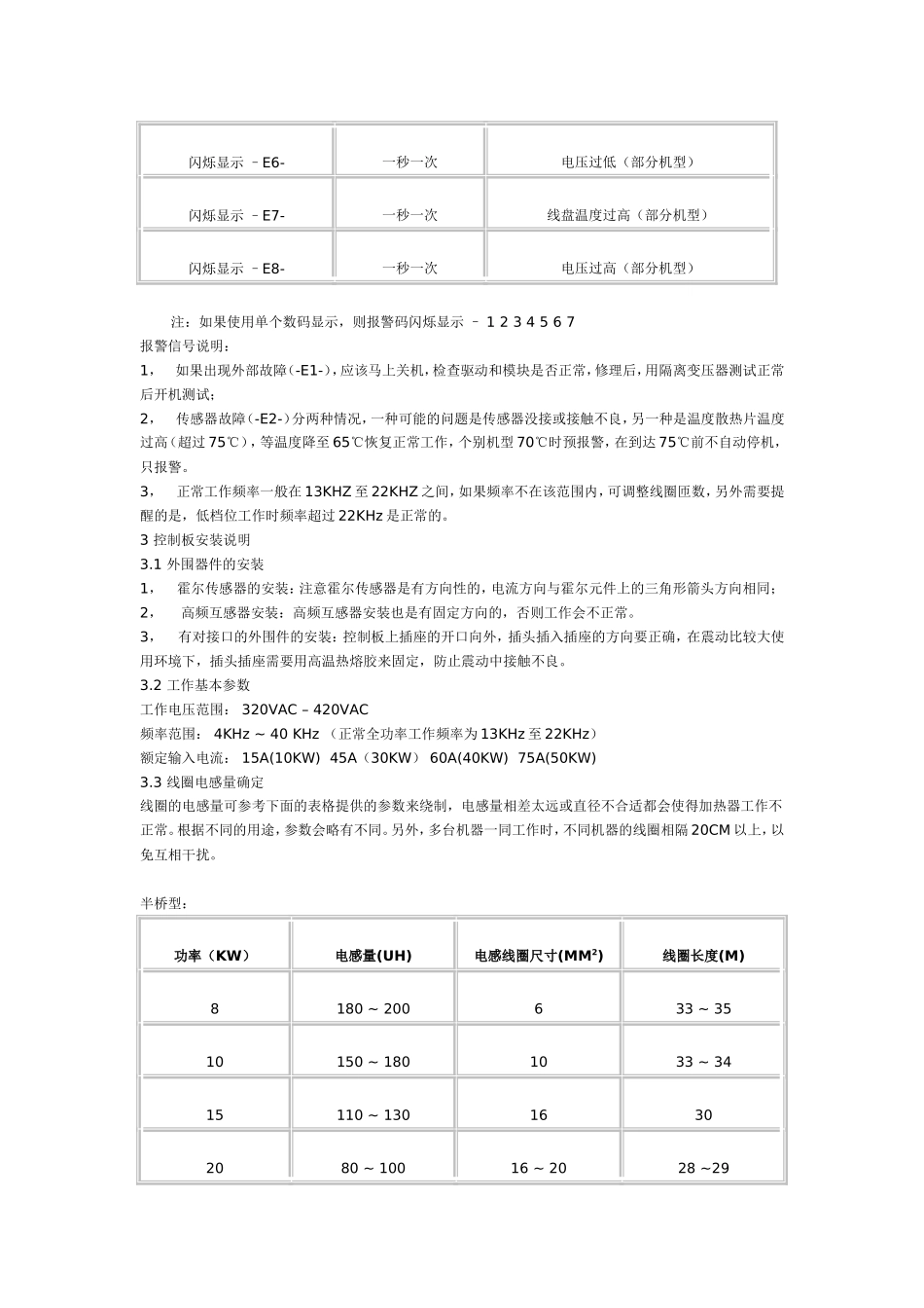 大功率电磁加热控制板安装说明书_第3页