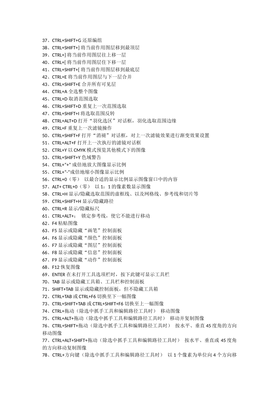 photo shop快捷键大全_第2页