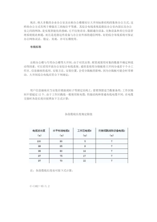 办公楼大开间布线方式