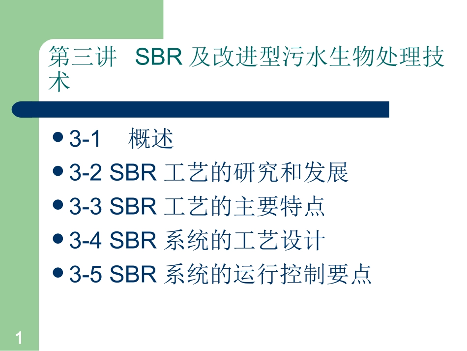 第3讲SBR工艺_第1页