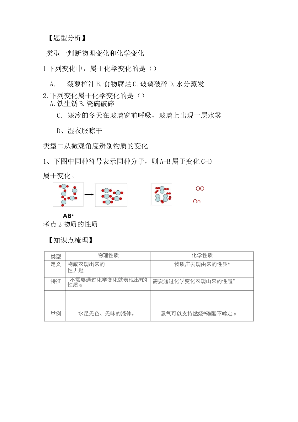 物质的化学变化全解_第2页