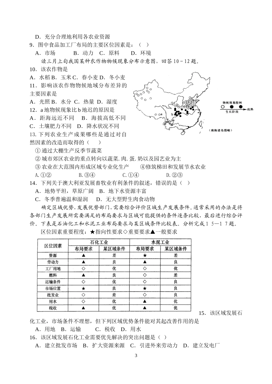 产业活动与地理环境_第3页