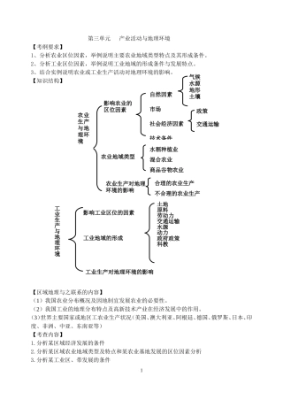 产业活动与地理环境