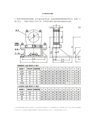 QCX型轴承座式传感器