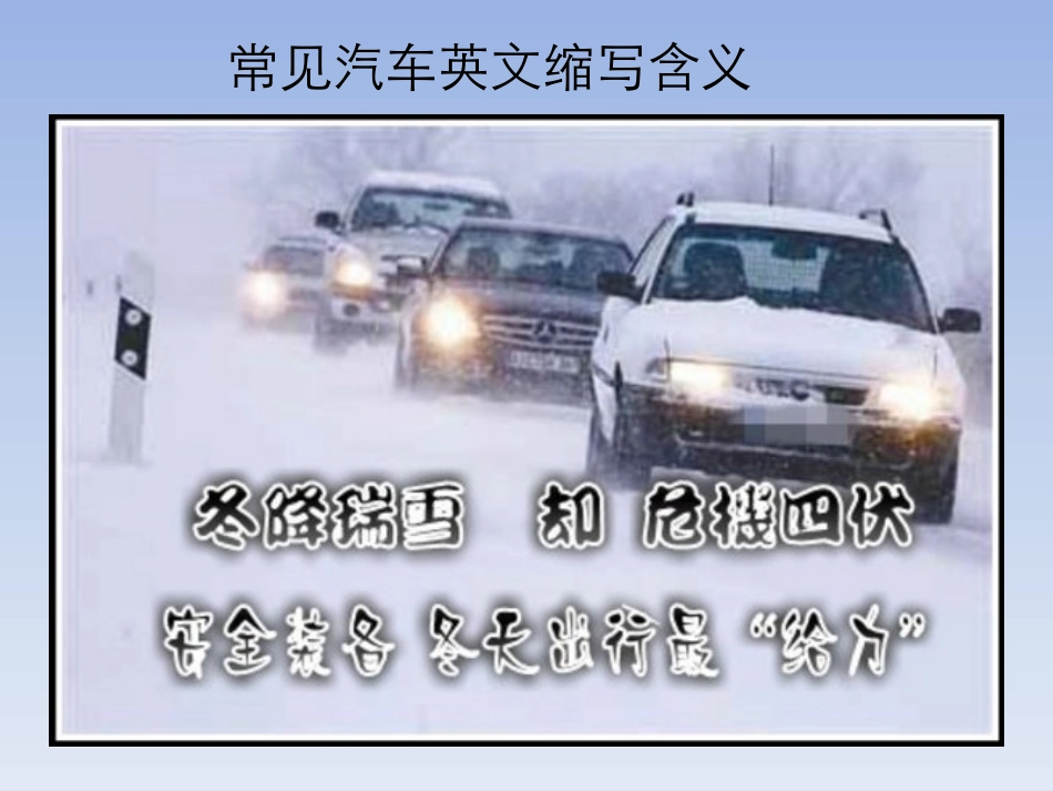 常见的汽车英文缩写_第2页