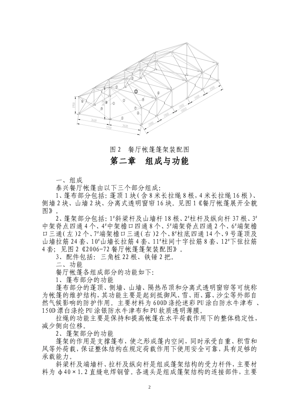 餐厅帐篷说明书_第3页