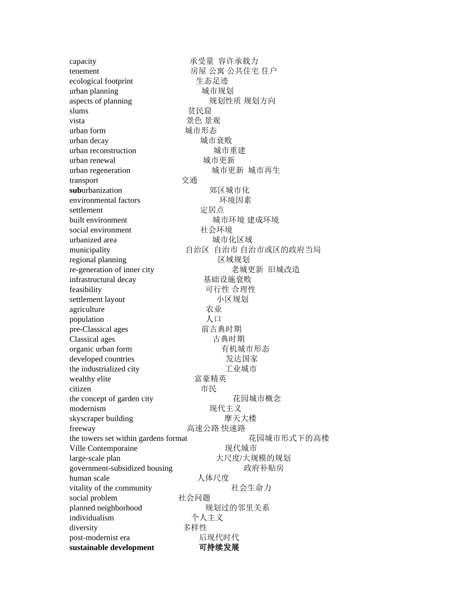城规专英词语中英文版(常见)_第2页