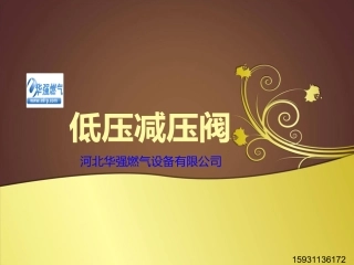 低压减压阀课件
