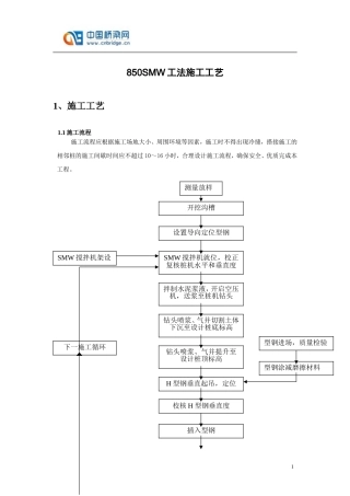 SMW工法施工工艺