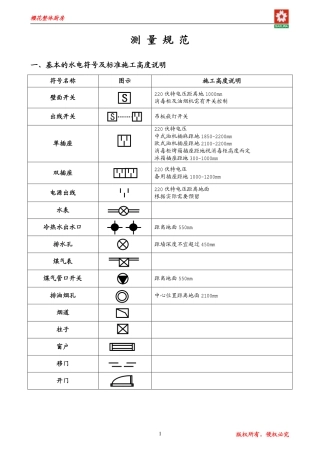 测量设计规范