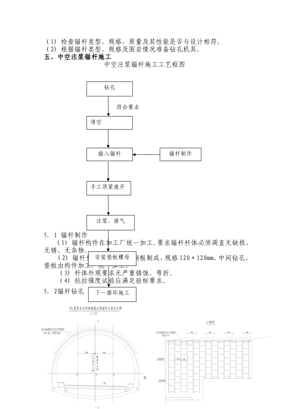 超前中空注浆锚杆首件工程施工方案_第3页