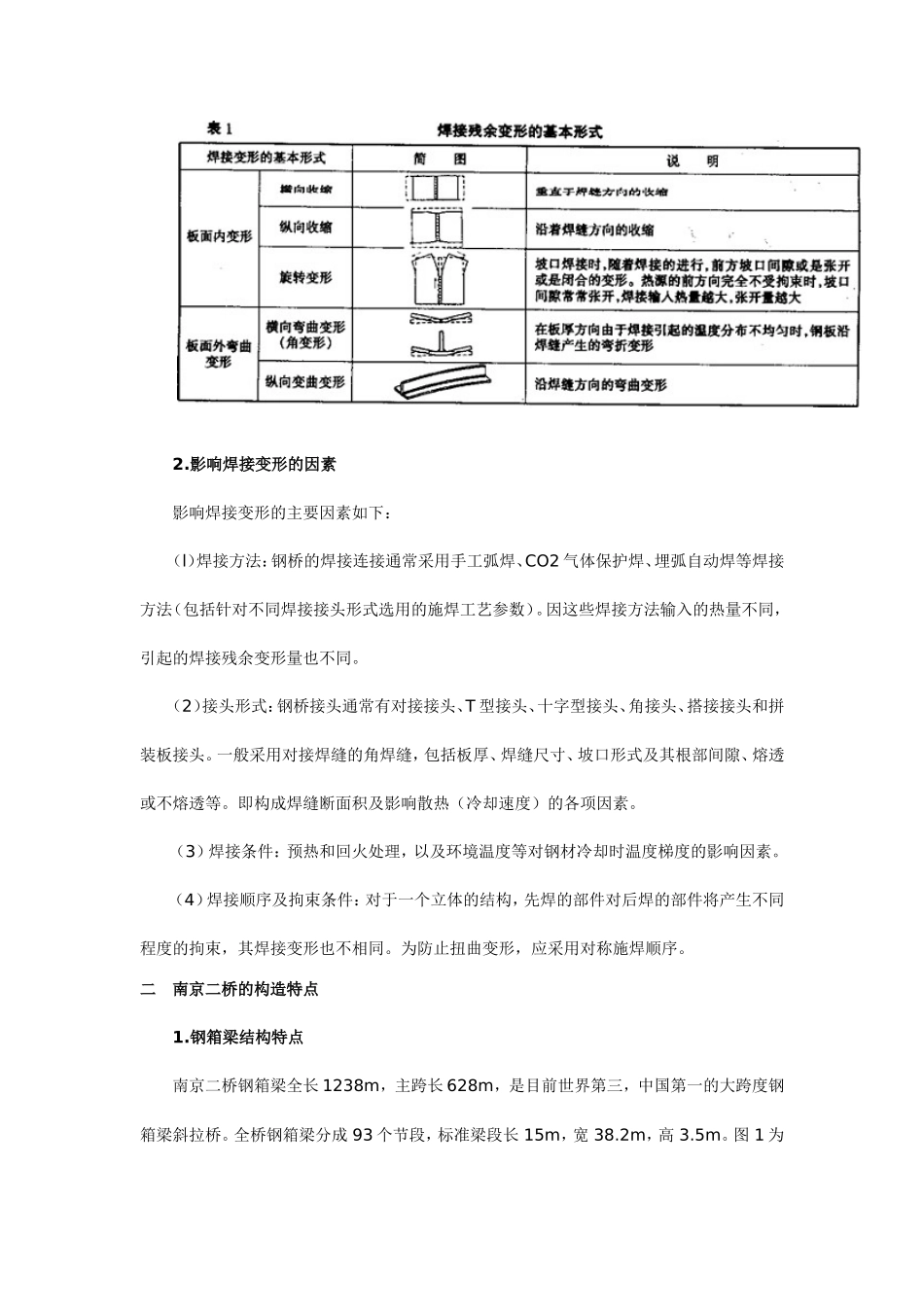 大型钢箱梁焊接收缩变形及其控制_第2页