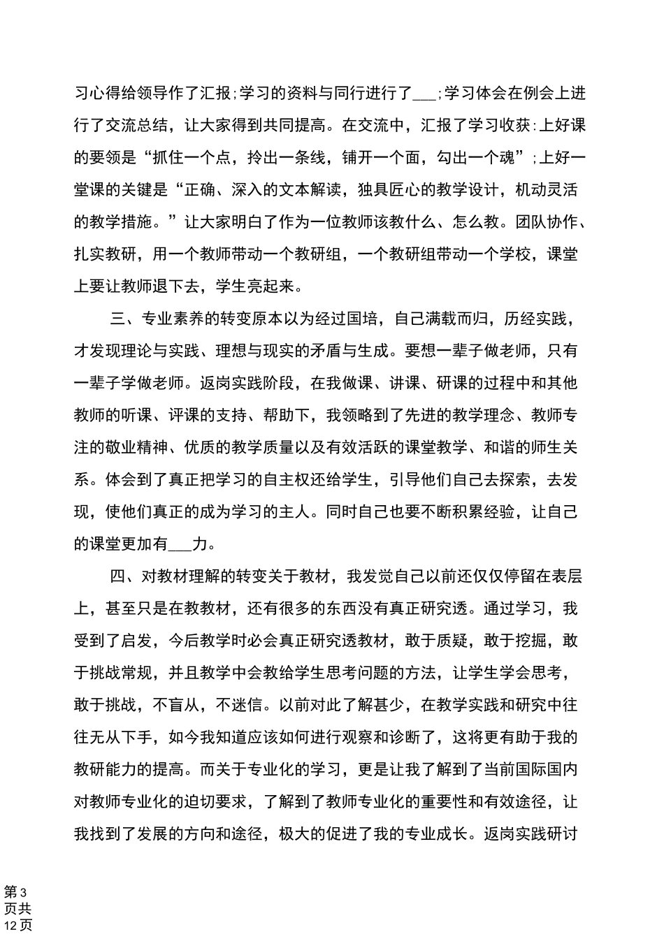 2021年数学教师返岗实践总结_第3页