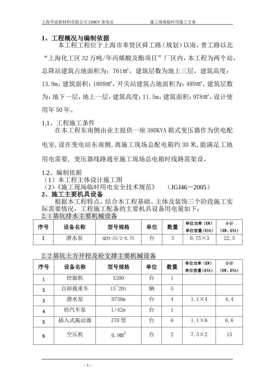 变电站临时用电方案_第1页