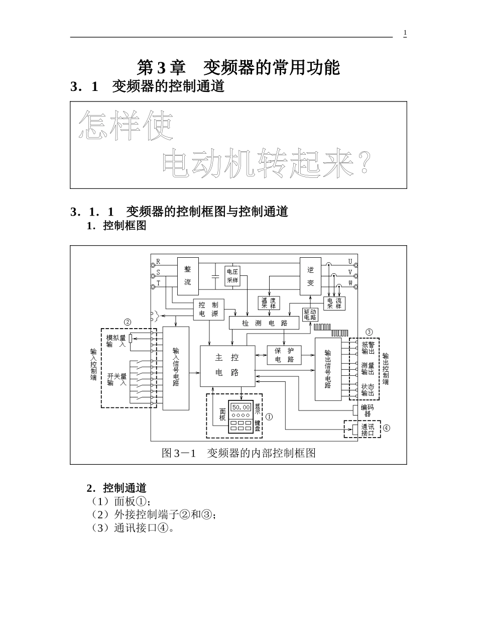 D093(新14)第三章变频器常用功能_第1页