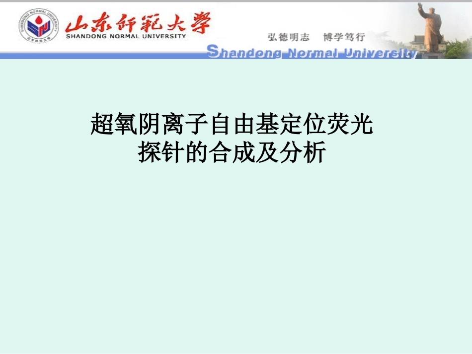 超氧阴离子的合成与分析_第1页
