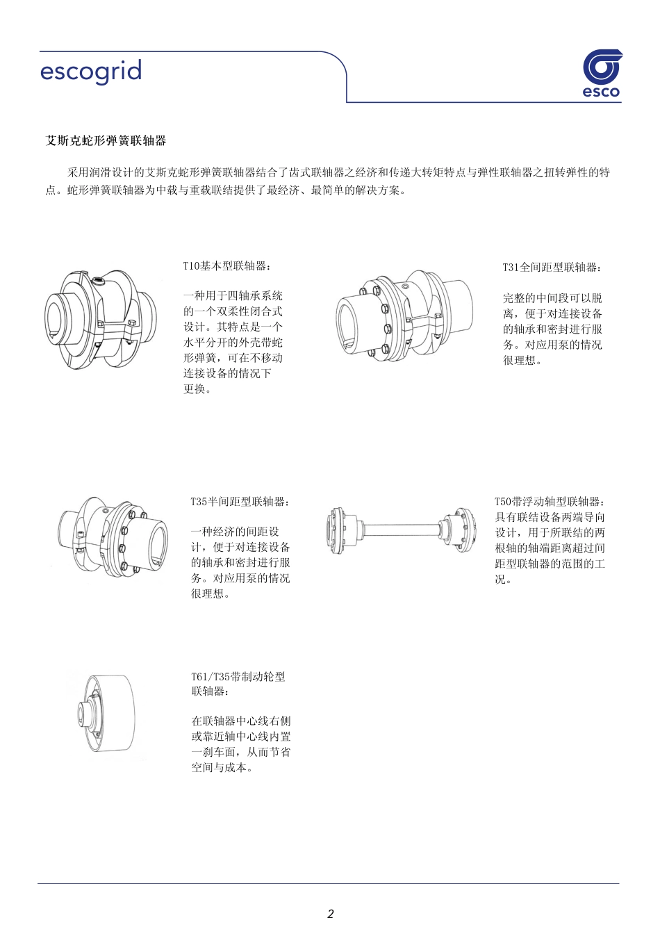 Escogrid蛇形弹簧联轴器_第3页