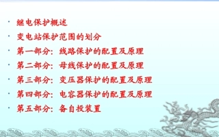变电站保护配置(110KV)