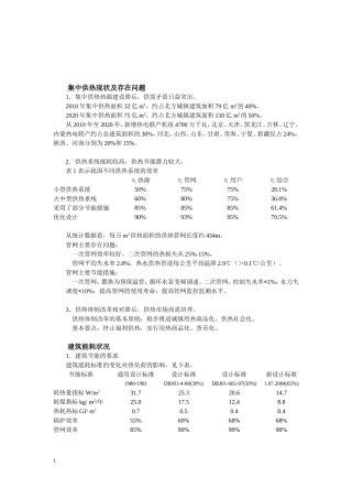 城市供热的一些参考数据2011.03.25
