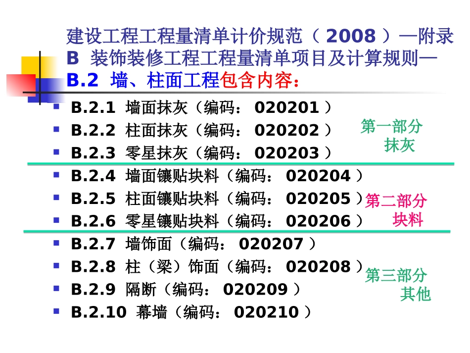 B.2 墙、柱面工程(2)块料_第2页