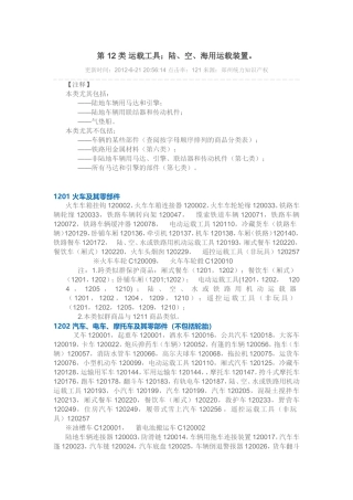 第 12 类 车辆,陆、空、海用运载器。