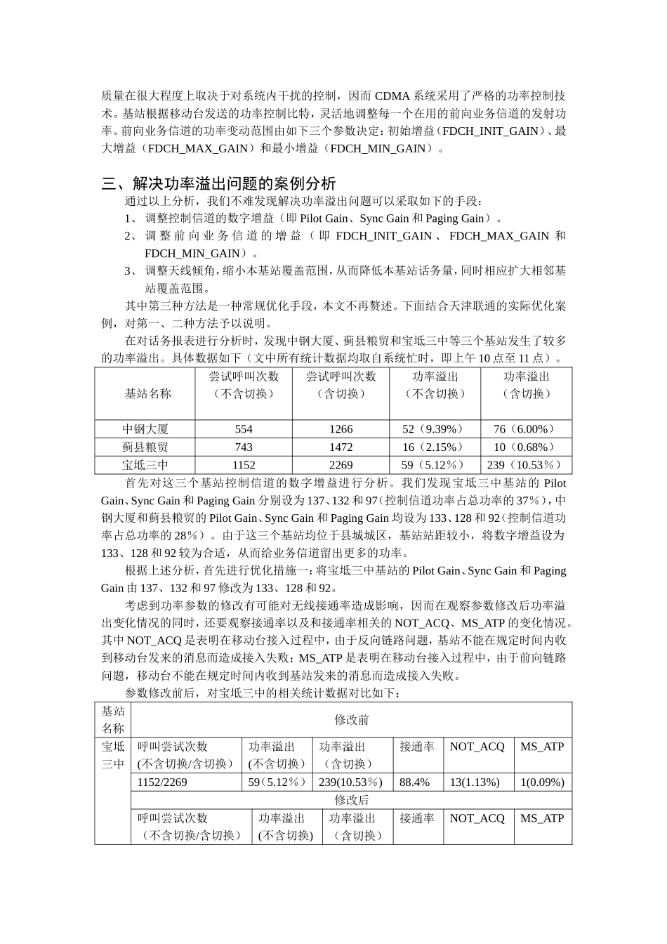CDMA 1X基站发生功率溢出的解决方法_第2页