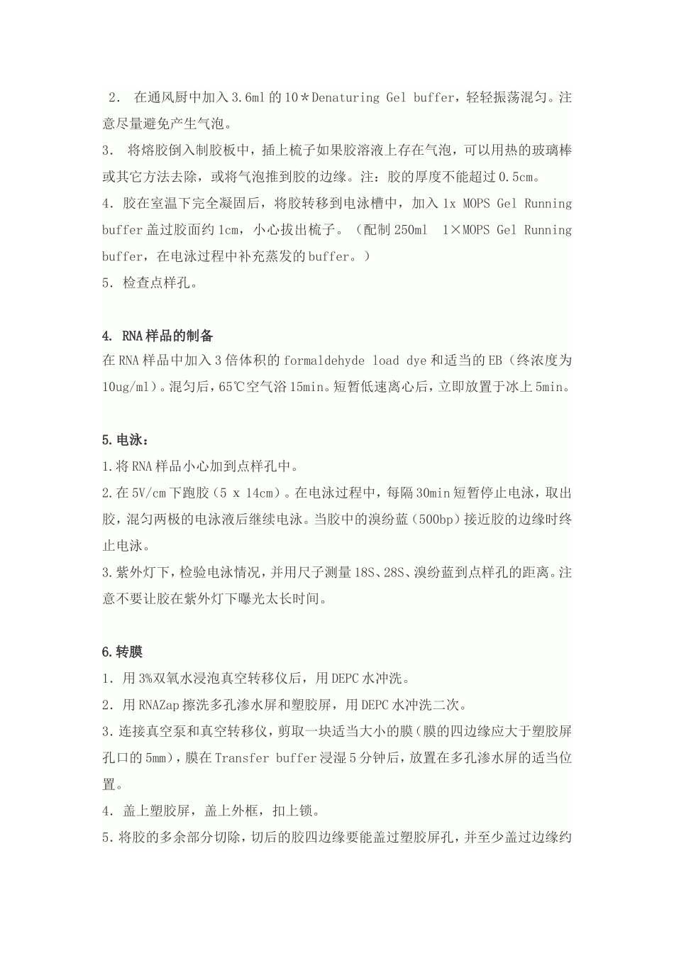 Northern Blot原理及实验方法_第2页