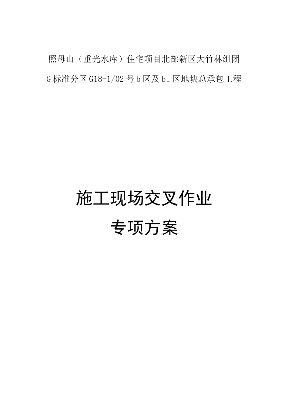 交叉作业专项方案_第1页