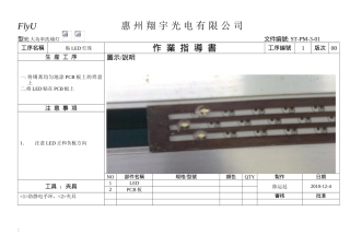 大功率洗墙灯作业指导书