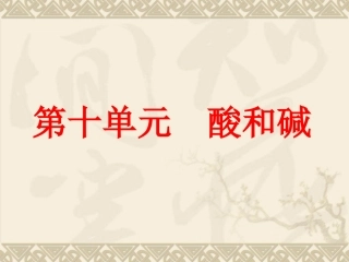 《酸和碱》中考复习ppt课件