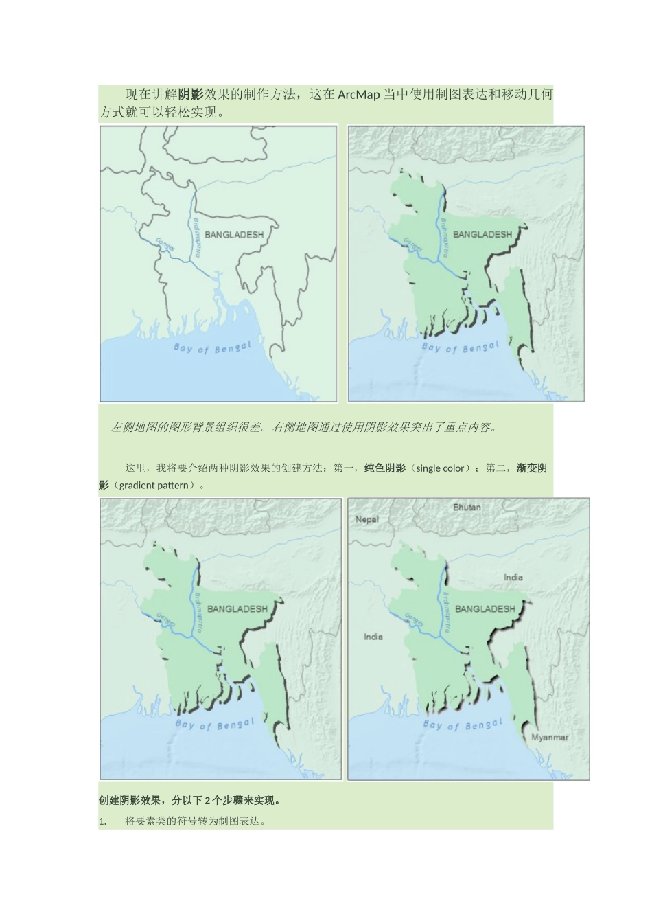ArcGIS阴影制作_第1页