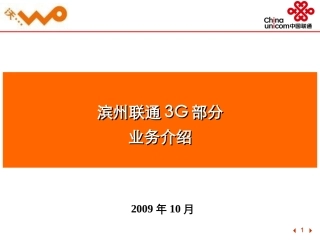 滨州联通3G部分